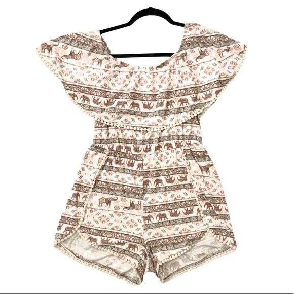 J For Justify Off The shoulder Romper Size Medium - Picture 1 of 5